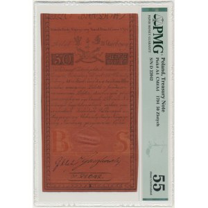 50 zloty 1794 - D - PMG 55 - znw. Pieter de Vries &amp; Comp
