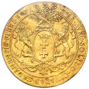 Sigismund III Vasa, Donative 5 ducats Danzig 1614 - PCGS AU DETAIL