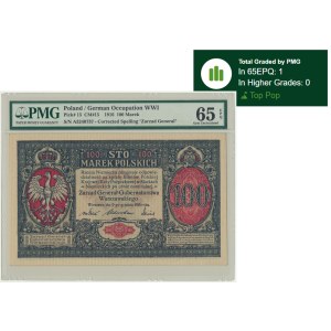 100 bodov 1916 - Všeobecné - A - PMG 65 EPQ