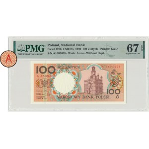 100 Gold 1990 - A - PMG 67 EPQ