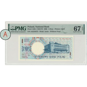 1 zloty 1990 - A - PMG 67 EPQ