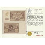 10 złotych 1940 - PMG 66 EPQ - bez serii - z innym znakiem wodnym - DUŻA RZADKOŚĆ