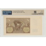 10 złotych 1940 - PMG 66 EPQ - bez serii - z innym znakiem wodnym - DUŻA RZADKOŚĆ