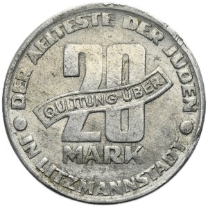 Ghetto Litzmannstadt, 20 mark 1943 Al - VERY RARE