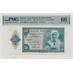 ABNCo, 50 złotych 1939 - H - PMG 66 EPQ