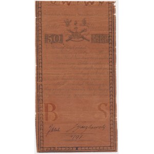 50 zloty 1794 - A - thin paper - LOW NUMBER