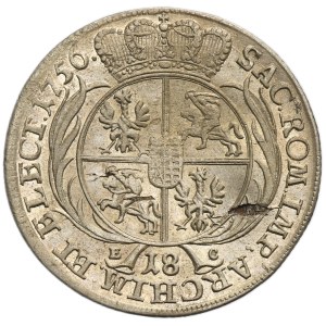 Augustus III of Poland, 1/4 Thaler Leipzig 1756 EC