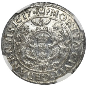 Sigismund III Vasa, 1/4 Thaler Danzig 1617 - PRVS:+ - NGC MS61