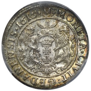 Sigismund III Vasa, 1/4 Thaler Danzig 1616 - PCGS MS62