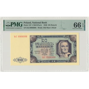 20 zlotys 1948 - KC - PMG 66 EPQ