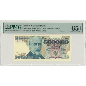 500.000 złotych 1990 - AB - 65 EPQ - BARDZO RZADKIE