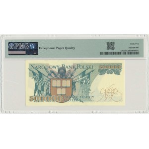 500.000 złotych 1990 - AB - 65 EPQ - BARDZO RZADKIE
