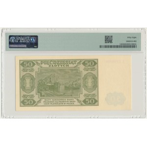 50 zloty 1948 - A - 7 digits - PMG 58
