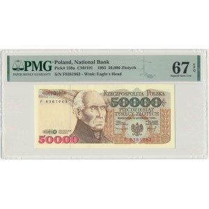 50.000 złotych 1993 - F - PMG 67 EPQ