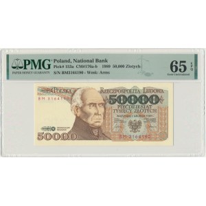50.000 zl 1989 - BM - PMG 65 EPQ - SEHR RAR
