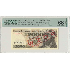 2 000 zlatých 1979 - MODEL - S 0000000 - č. 0795 - PMG 68 EPQ