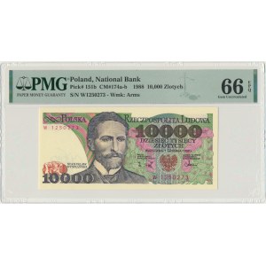 10,000 PLN 1988 - W - PMG 65 EPQ -.