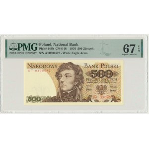 500 zlotych 1976 - AT - PMG 67 EPQ - RARE