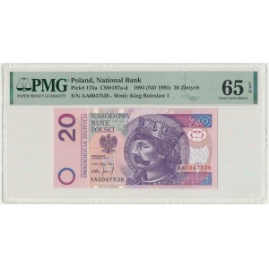 20 zlotys 1994 - AA - PMG 65 EPQ