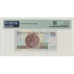 10 zlotys 1994 - AA 0001110 - PMG 67 EPQ - low number
