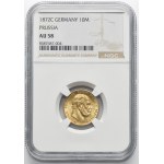 Deutschland, Königreich Preußen, Wilhelm I., 10 Mark Frankfurt 1872 C - NGC AU58