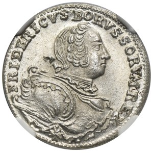 Silesia, Prussian rule, Friedrich II, 1/12 Thaler Breslau 1752 B - NGC MS64