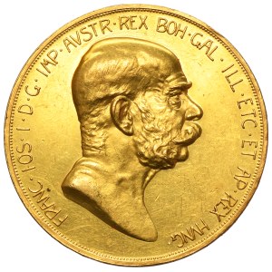 Austria, Franz Joseph I, 100 Corona Wien 1908