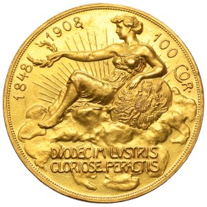 Austria, Franz Joseph I, 100 Corona Wien 1908