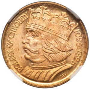 10 zlotych 1925 Chrobry - NGC MS64