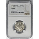 Sigismund I the Old, Groschen Krakau 1546 ST - NGC AU58