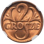 2 haléře 1936 - NGC MS68 RD