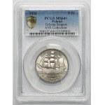 Sailing ship, 5 zlotys 1936 - PCGS MS64+