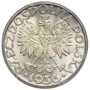 Sailing ship, 2 zlote 1936 - PCGS MS65