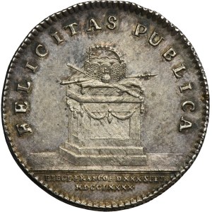 Germany, Leopold II, Coronation token Frankfurt 1790
