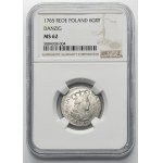 Poniatowski, 6 Groschen Danzig 1765 REOE - NGC MS62