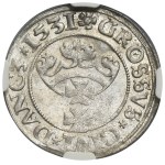 Zikmund I. Starý, gdaňský groš 1531 - PRV - NGC MS64
