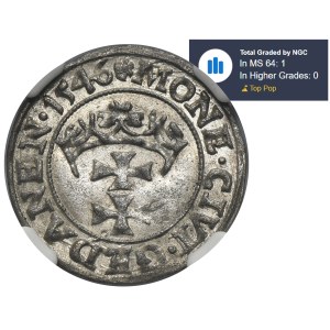 Zikmund I. Starý, Szeląg Danzig 1546 - NGC MS64