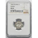 Zikmund I. Starý, Szeląg Danzig 1546 - NGC MS64