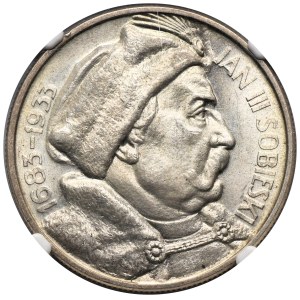Sobieski, 10 zlotys 1933 - NGC MS65