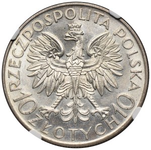 Sobieski, 10 złotych 1933 - NGC MS65