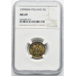 5 Pfennige 1999 - NGC MS69