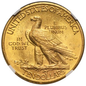 USA, 10 Dollars Philadelphia 1932 - Indian Head - NGC MS64