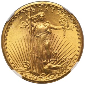 USA, 20 Dollars Philadelphia 1927 St. Gaudens - Double Eagle - NGC MS64