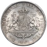 Allemagne, Royaume de Bavière, Louis II, thaler de Munich 1865 - PCGS MS63