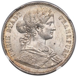 Germany, City of Frankfurt, Thaler Frankfurt 1864 - NGC MS62