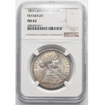 Germany, City of Frankfurt, Thaler Frankfurt 1864 - NGC MS62