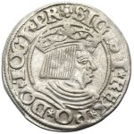 Sigismund I the Old, Groschen Danzig 1535 - PR - inverted trefoil