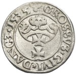 Sigismund I the Old, Groschen Danzig 1535 - PR - inverted trefoil
