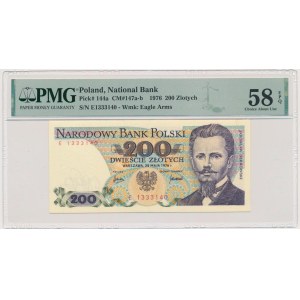 200 złotych 1976 - E - PMG 58 EPQ - OGROMNA RZAKOŚĆ