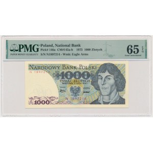 1.000 złotych 1975 - N - PMG 65 EPQ - BARDZO RZADKIE